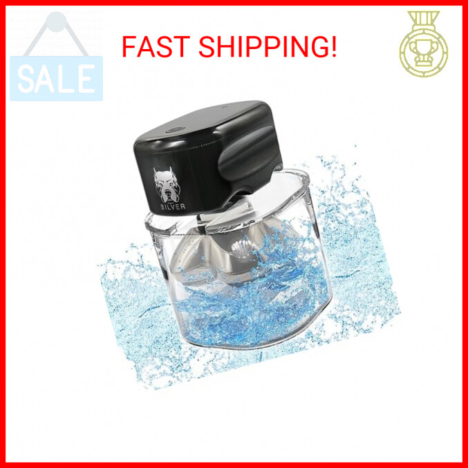 Transparent Glass Skull Shaver Rinse Stand - Compatible with Pitbull Skull Shave