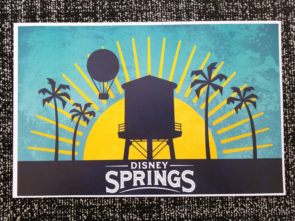 Disney Springs WDW Logo Poster Print 13x19 Matte Wall Art