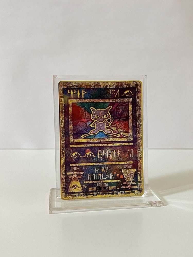 Pokemon Ancient Mew METAL GOLD CARD Collectible/Gift/Display
