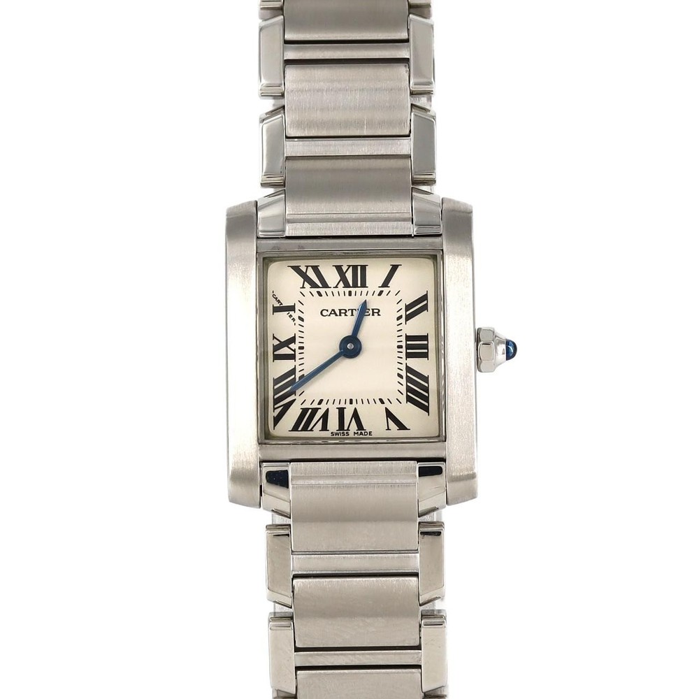 Cartier Tank Francaise SM W51008Q3 Stainless Steel Quartz Watch 2600045584374