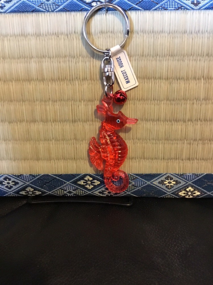 Lucky Year of the Dragon Seahorse Keychain - Made in Japan - NEW-image