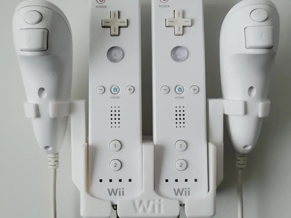 Wii Remote & Nunchuck Holder Wall Mount – Nintendo Controller Stand