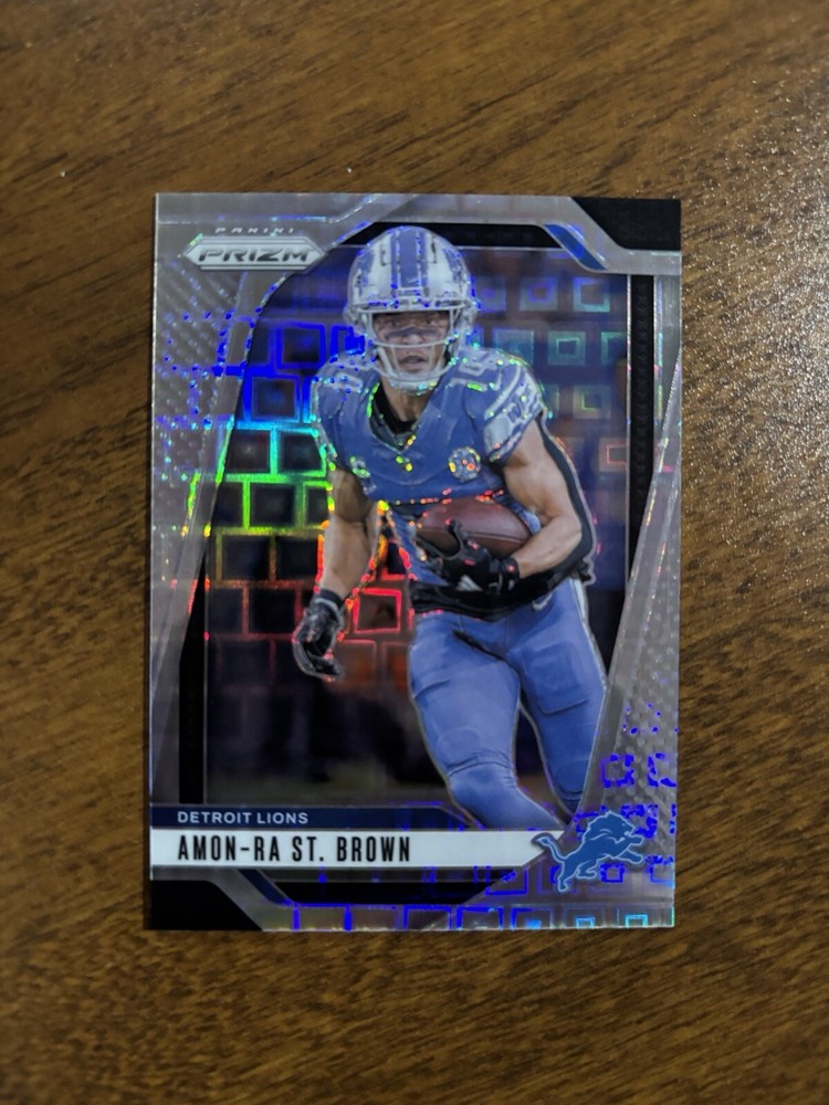 Amon-Ra St. Brown 2024 Panini Prizm PANDORA /400 Detroit Lions #95 Card