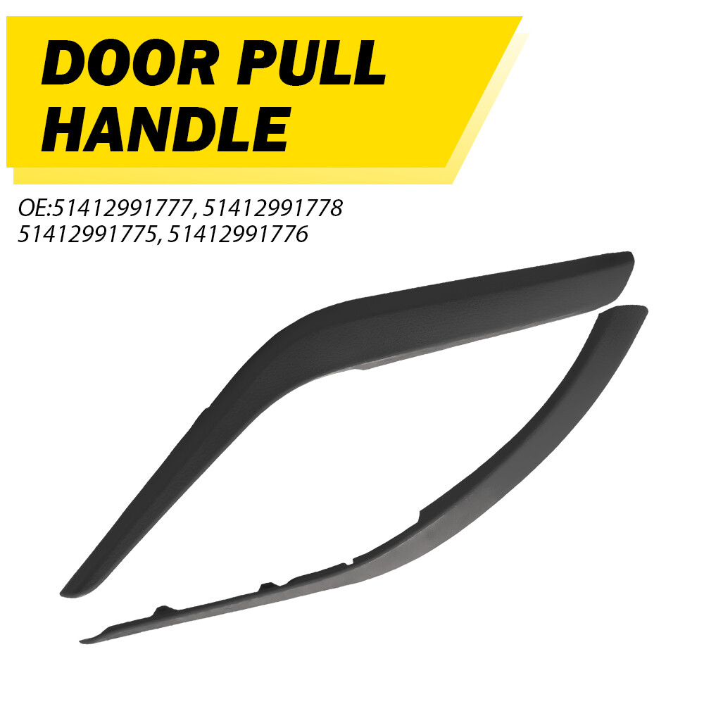 2pcs Inner Interior Door Handle Panel Trim LH&RH Black For BMW X1 E84 2009-2015