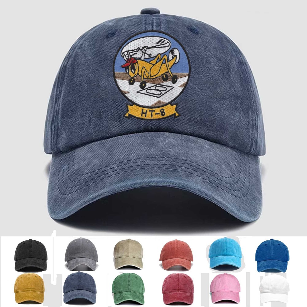 Custom Embroidered Hat HT-8 Helicopter Training, Veteran Cap, Trucker Hat, Gift