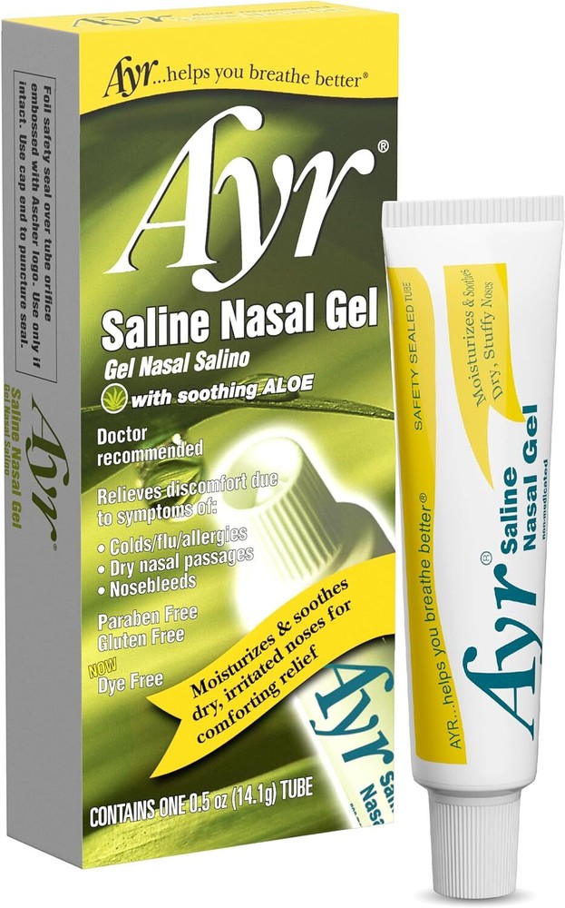 Ayr Saline Nasal Gel, With Soothing Aloe, 0.5 Ounce (Pack of 1)