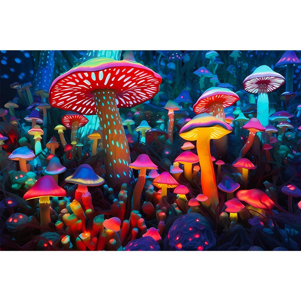 1000 Pieces Puzzle for Adults-Mushrooms Puzzle-Wooden Puzzle Highlights The W...