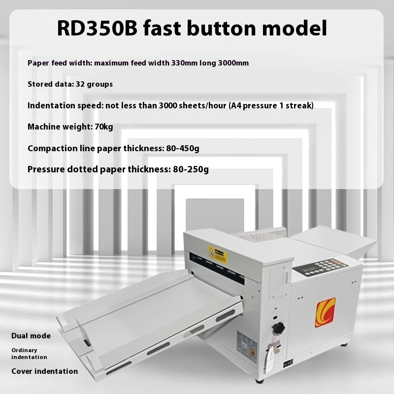 Automatic Feeding Electric Creasing Machine Dotted Line Cover Creasing Machine