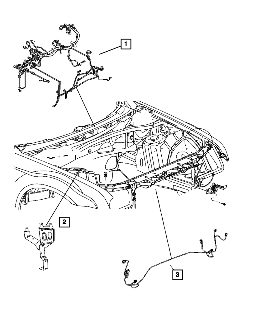Genuine Mopar Headlamp And Dash Wiring 4607540AE