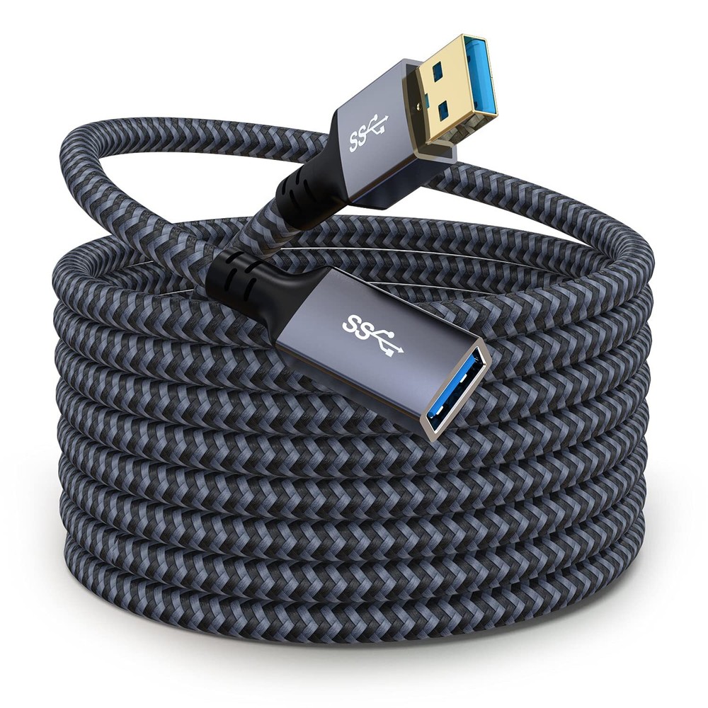 25 ft USB Extension Cable with Nylon Braid for Durability