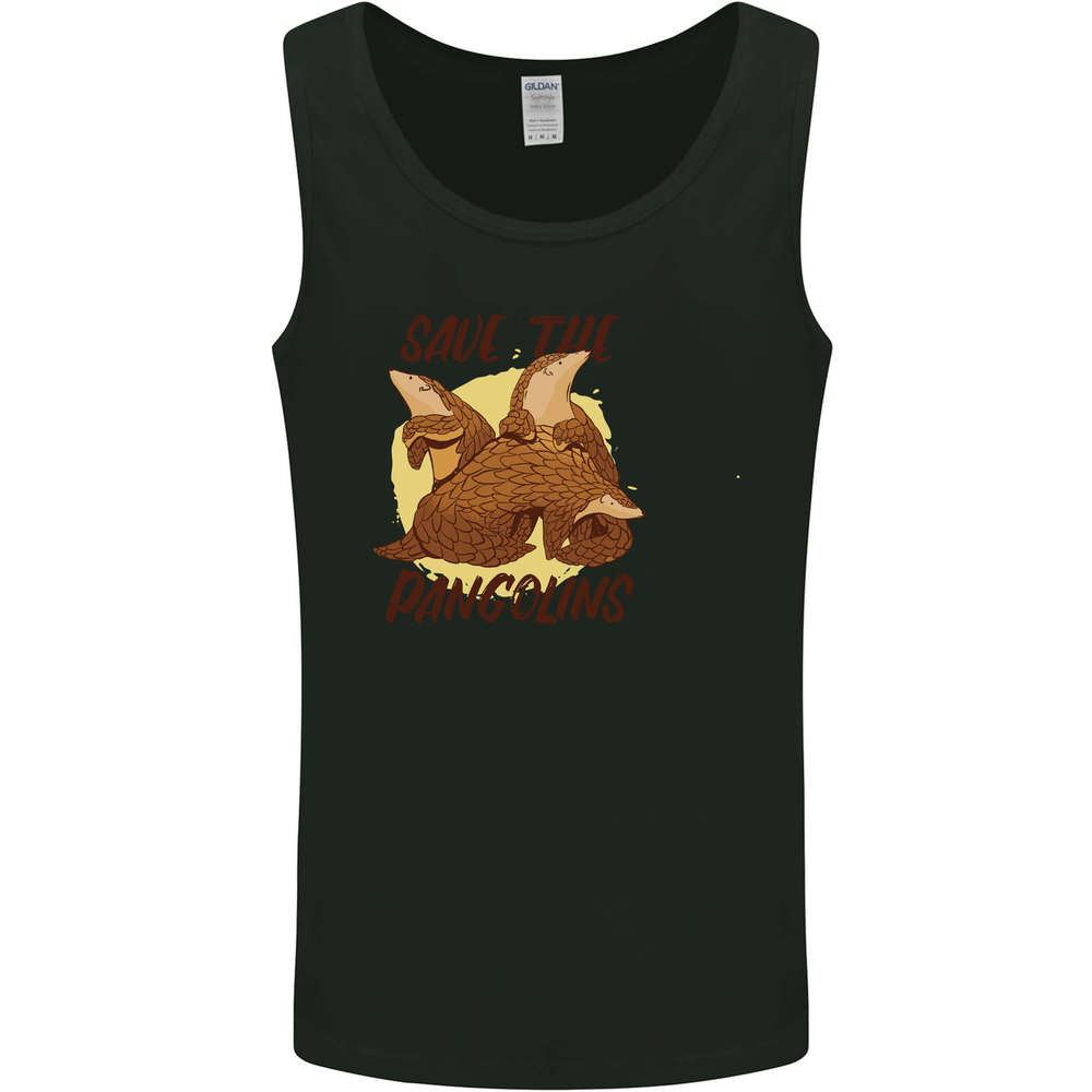 Save the Pangolins Environment Endangered Mens Vest Tank Top