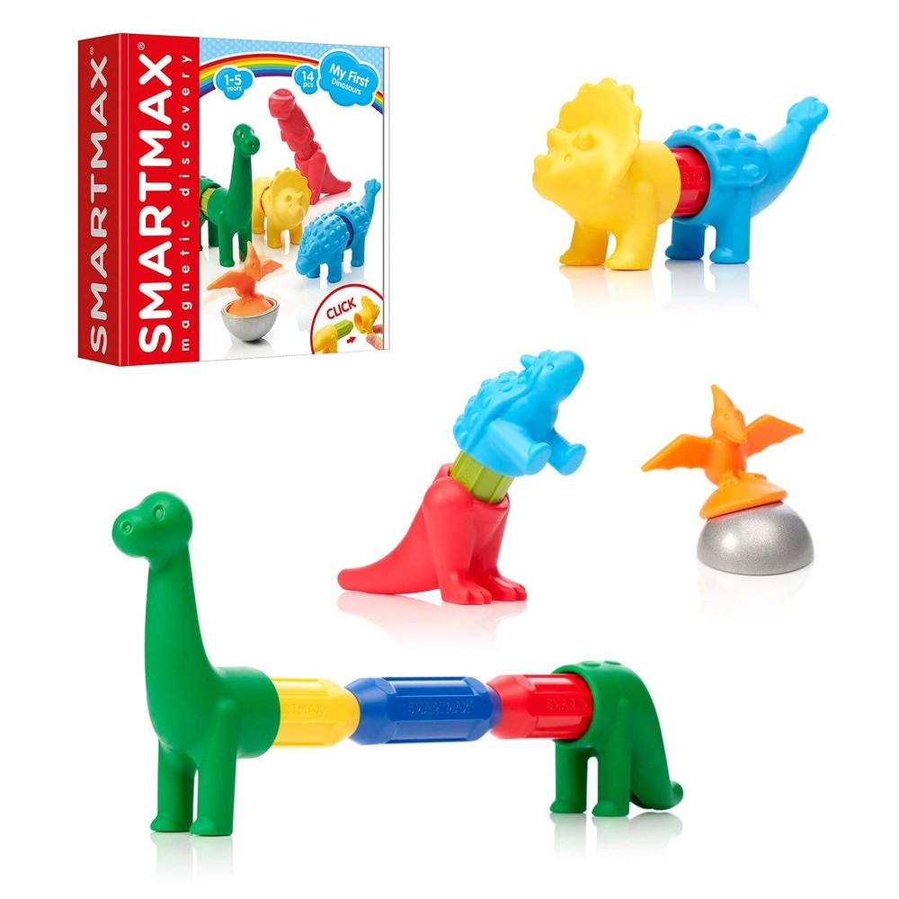SmartMax My First Dinosaurs Magnetic STEM Building Set for Toddlers 30-Piece