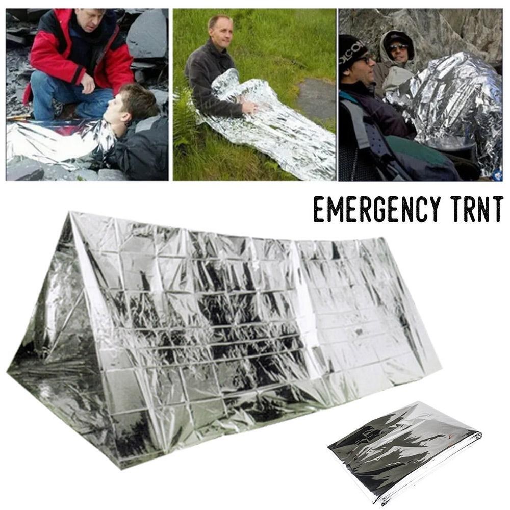 Emergency TENT Blanket Survival Mylar Thermal Safety Insulating Heat Camping&Æ
