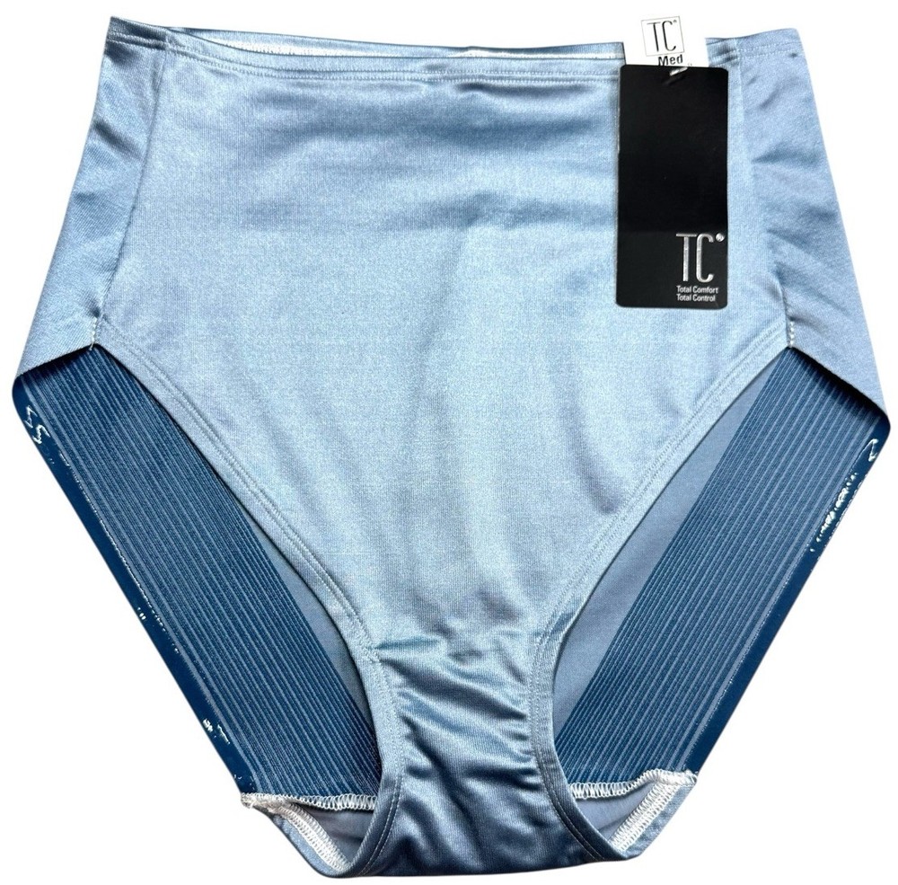 TC FINE INTIMATES Women's Shaping Brief Panty in Cottage Blue Medium Size M for Control