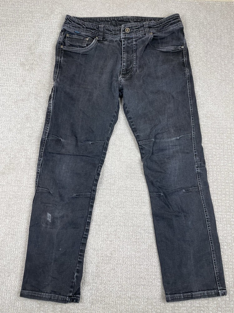 Kuhl Men's Ryder 34x30 Black Medium Wash Stretch Work Jeans