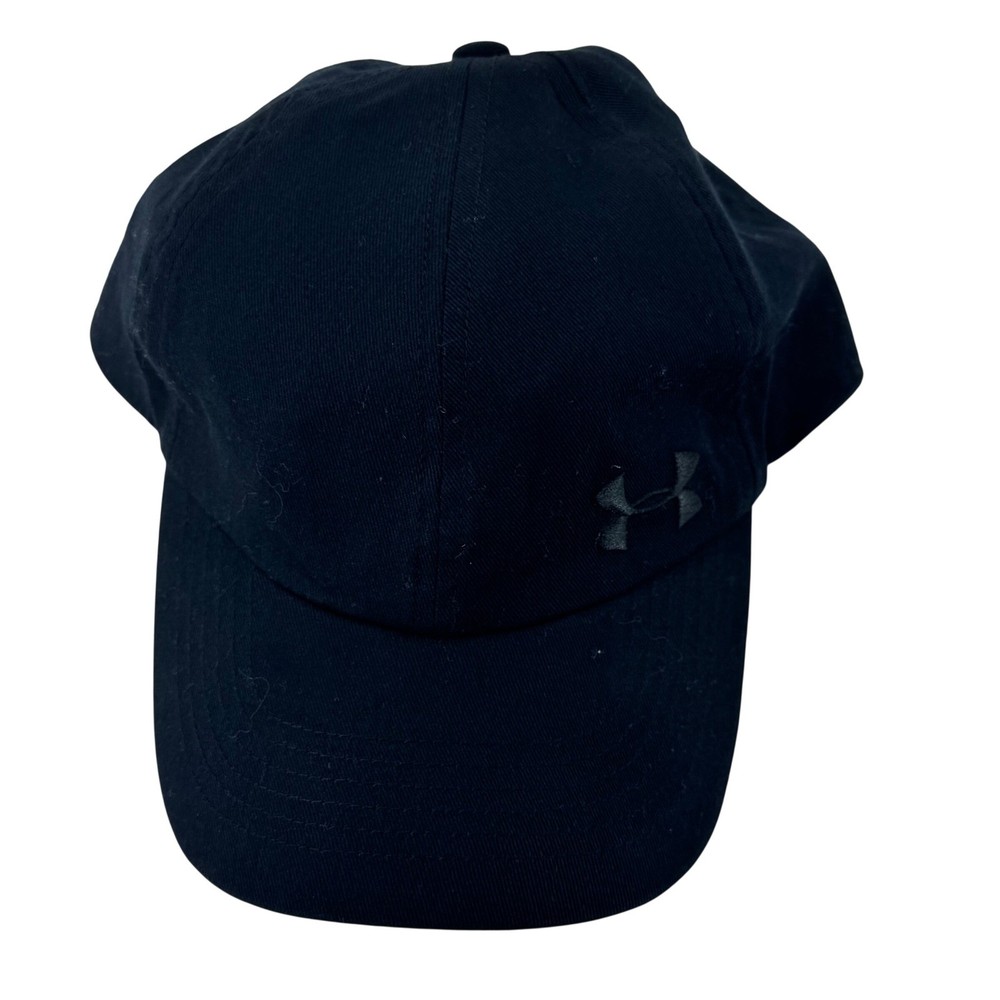 Under Armour Women's Black Baseball Cap OSFA Embroidered Logo Adjustable Strap