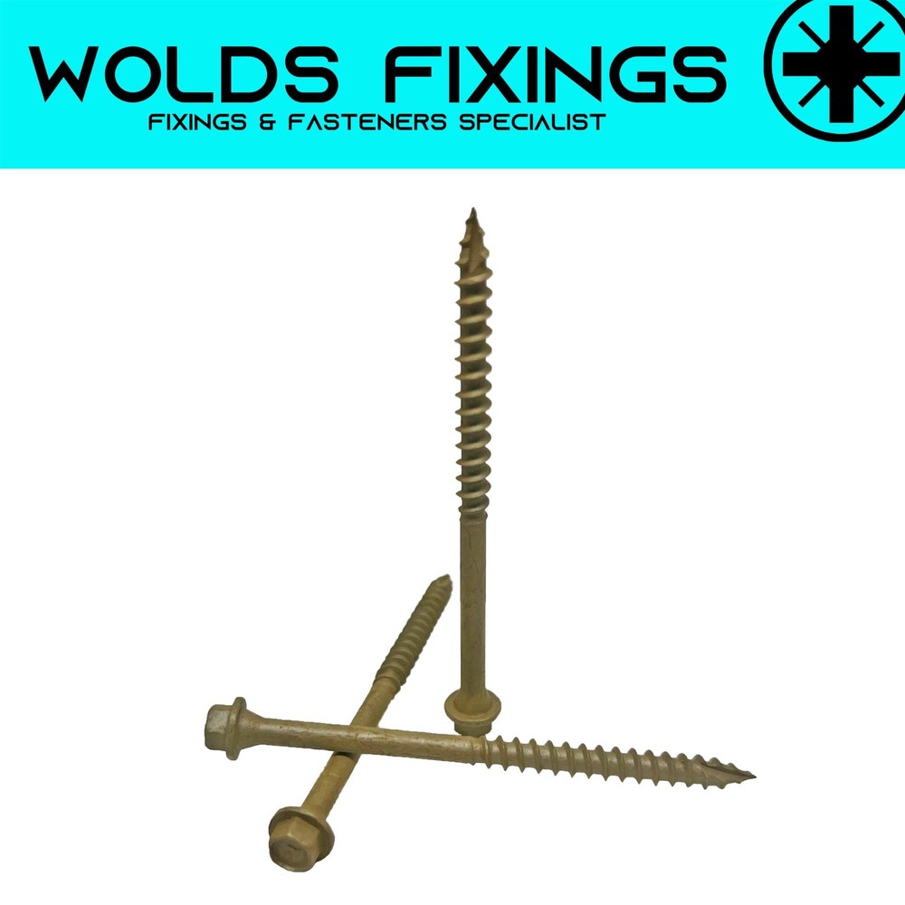Hex Head Timberfix Plus Structural landscaping Sleeper Screws Decking Fixing