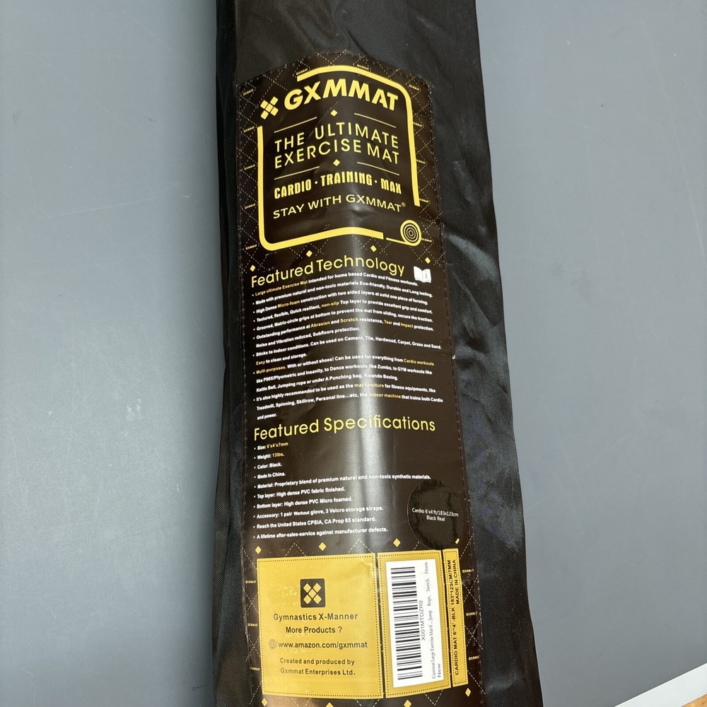 GXMatt Ultimate 6x4 Cardio Exercise Mat for Workouts and Fitness