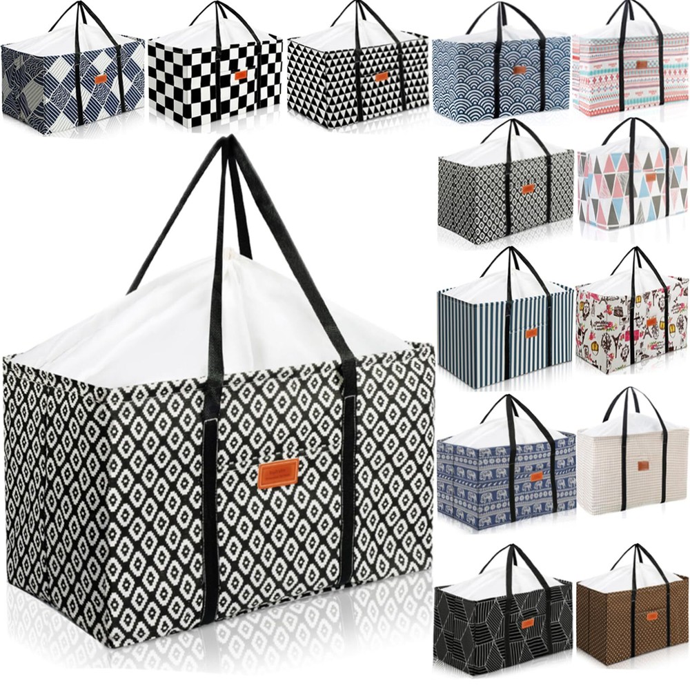 Waterproof SUV Trunk Organizer with Drawstring Collapsible Storage Bag