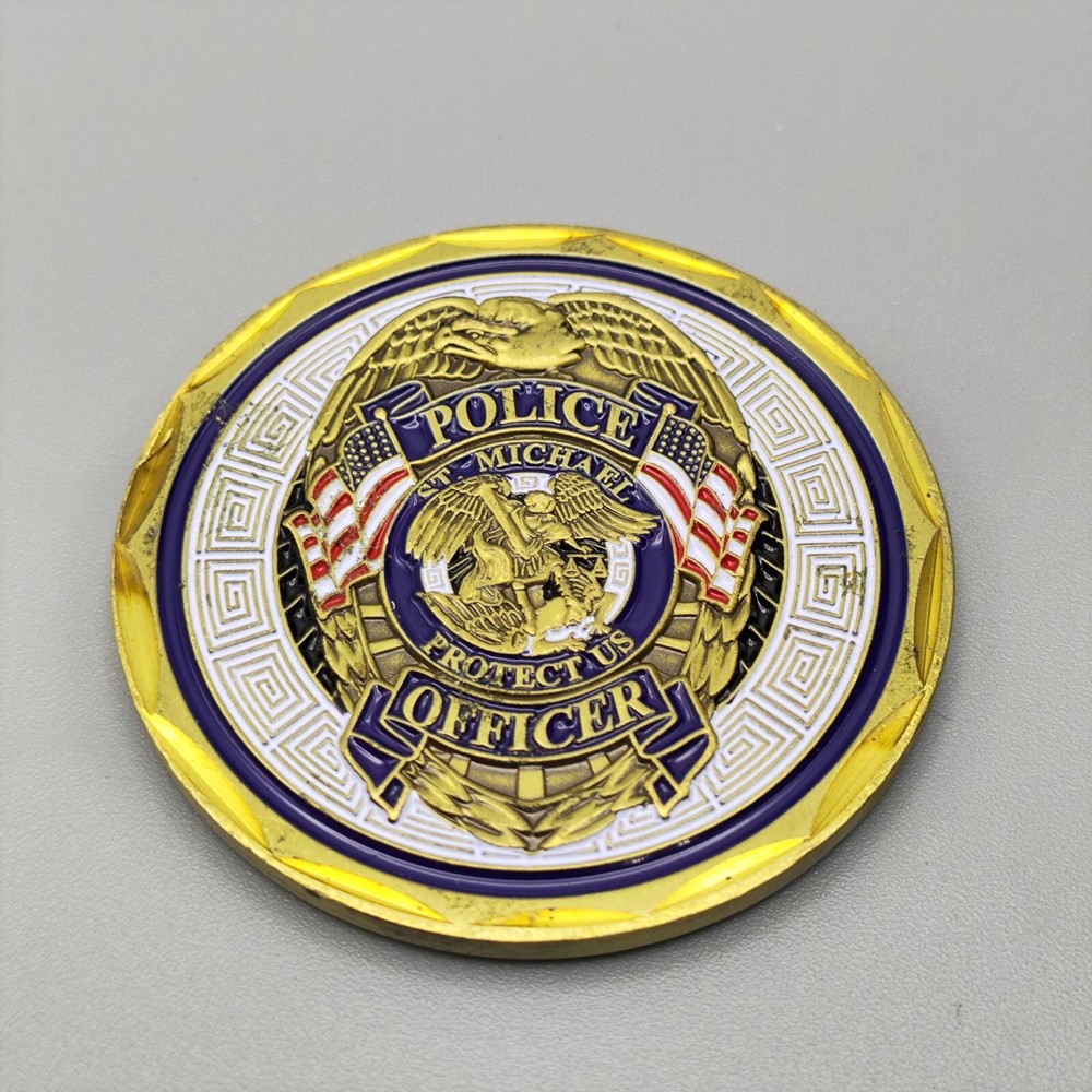 Police Officer St Michael Patron Saint Law Enforcement Challenge Coin