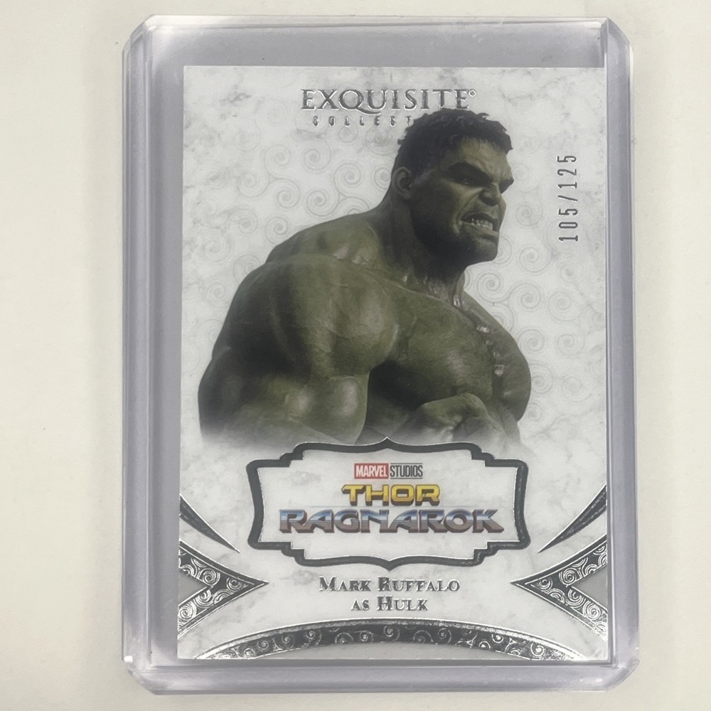 Upper Deck Marvel Exquisite Black Diamond Hulk Mark Ruffalo 105/125 Card