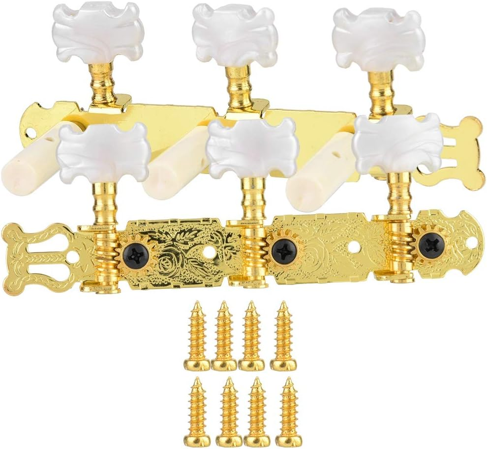 Guitar Tuners Classical Guitar Machine Heads with 8 X Mounting Screws for Classi