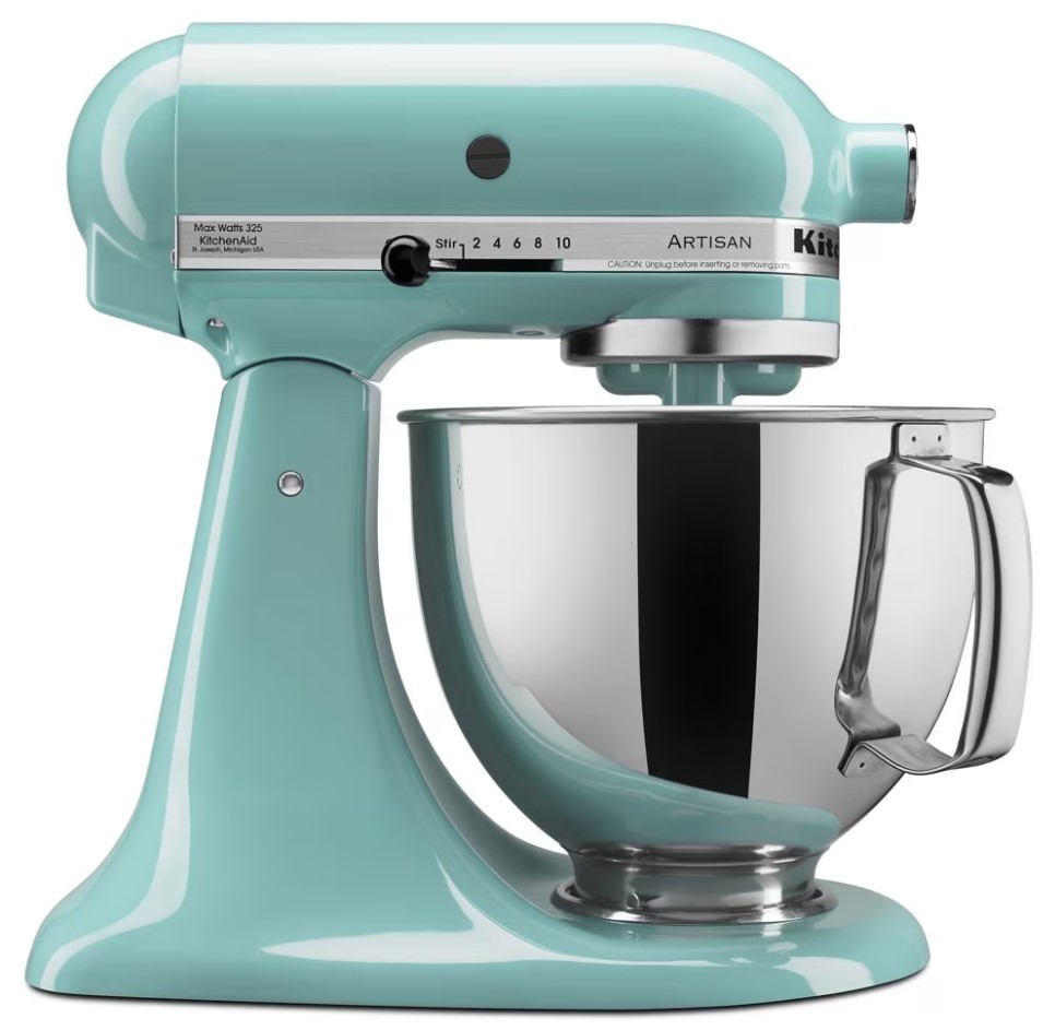 KitchenAid KSM150PSAQ Artisan 5 Qt Tilt-Head Mixer Aqua Sky New