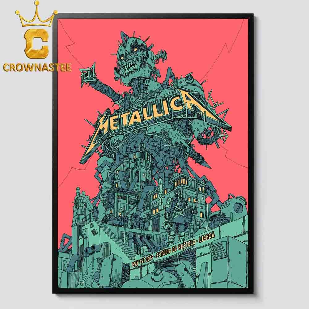 Metallica Lisbon Portugal 2019 Concert Poster Estadio Do Restelo May 1st
