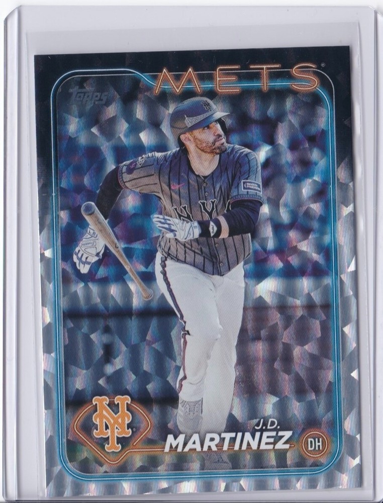 2024 Topps Update J.D. Martinez US243 Silver Foilboard Mets Card