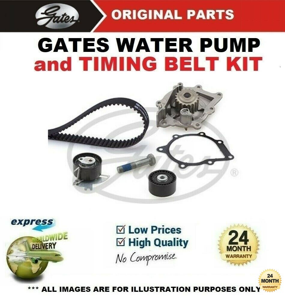 GATES WATER PUMP & TIMING BELT KIT for FORD S-MAX 2.0TDCi 4x4 2015->