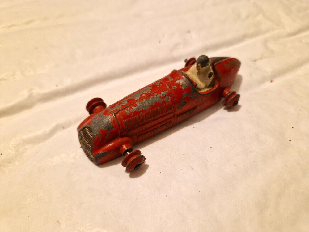 VINTAGE 1950'S DINKY TOYS 232 ALFA ROMEO RACING RED DIECAST MODEL CAR