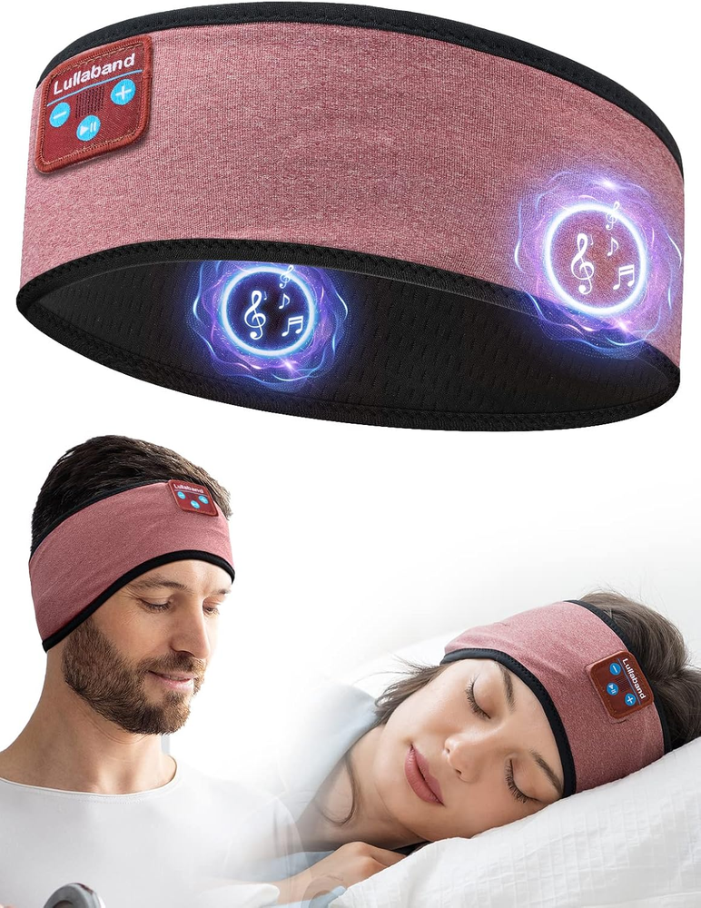 Sleep Headphones - Bluetooth Headband Headphones - Ultra-Long Play Time Sleeping