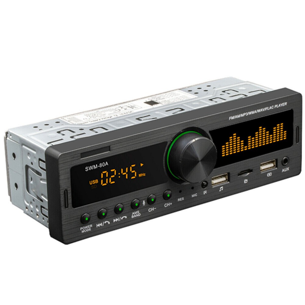 Car Stereo Radio Bluetooth In-dash Handsfree Head Unit FM Radio AUX USB Player