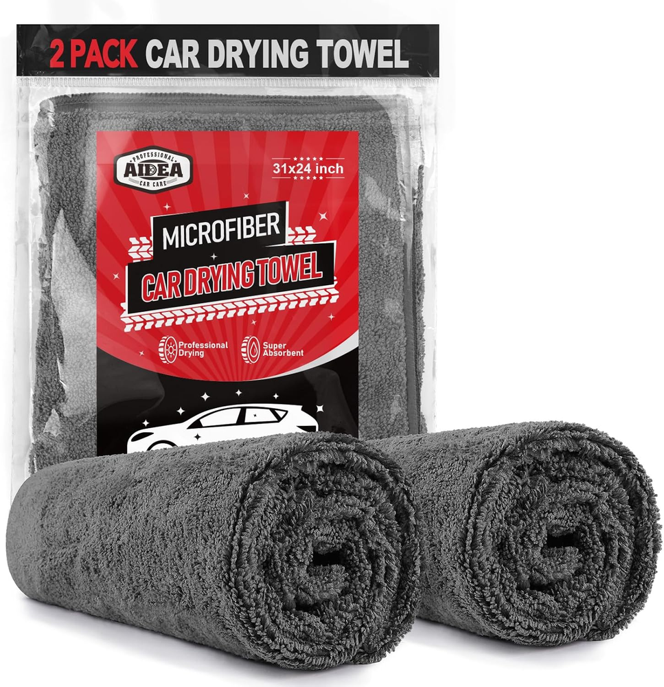 Microfiber Towels for Cars-2Pk, Large Professional Car Drying Towel, Scratch-Fre