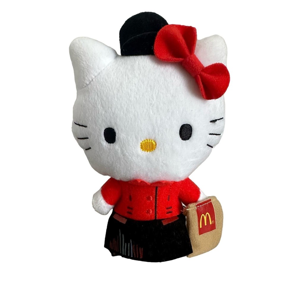 RARE Sanrio Hello Kitty McDonald's 2015 SG50 Crew Member Plush Toy Singapore
