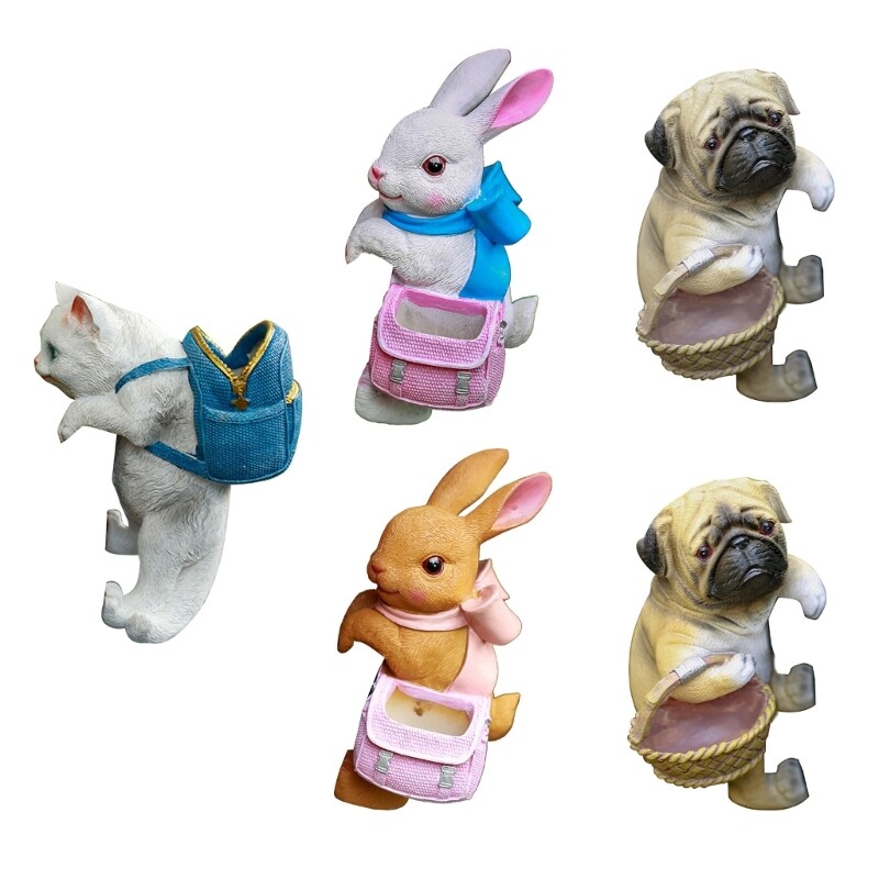 Animal Planter Pot Hanger Decoration for Garden Statue Potted Plant Ornaments