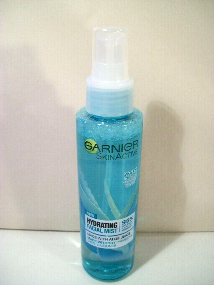 New Garnier Skin Active Hydrating Face Facial Mist With Aloe Juice, 4.4 OZ