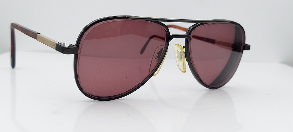 Vintage Hudson Black Pilot Metal Sunglass Frames Only