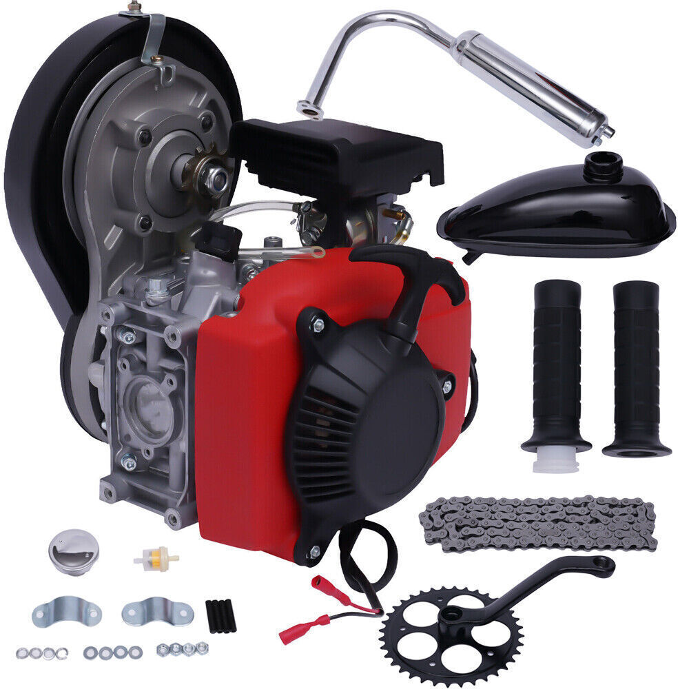 4Stroke 49CC Gas Cycle Bike Engine Kit Petrol Motorized Bicycle Motor Full Set