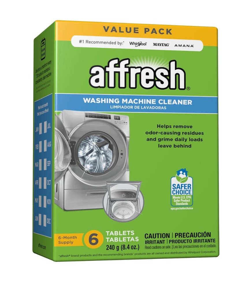 Affresh Washing Machine Cleaner Tablets - 6 Count for HE Top & Front Load Washers