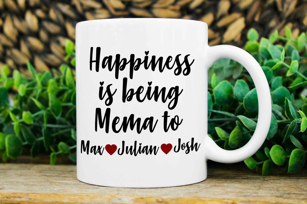Taza Mema Regalos Personalizada Mema Regalo Navidad Taza Personalizada con Nombres Niños