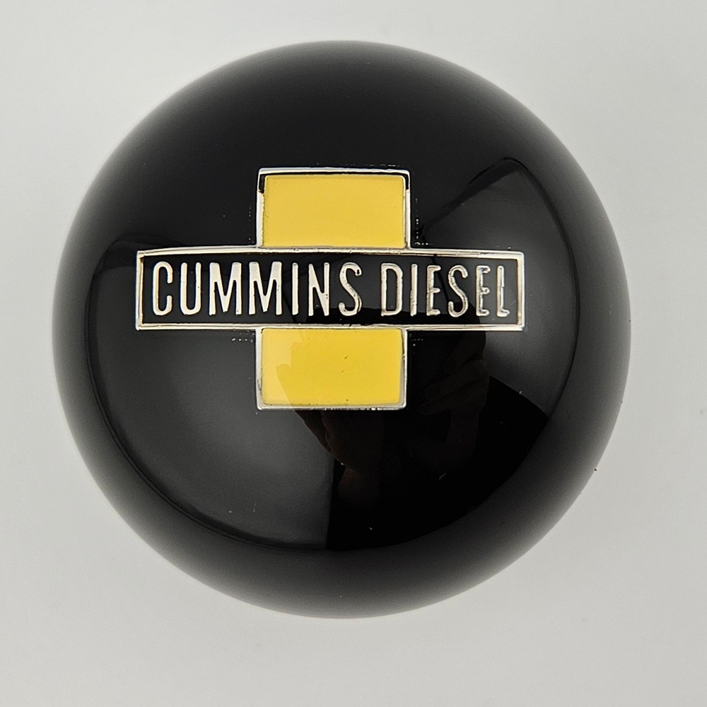Solid Black Ball Cummins Diesel Vintage Semi  Style Shifter Shift Knob Ball