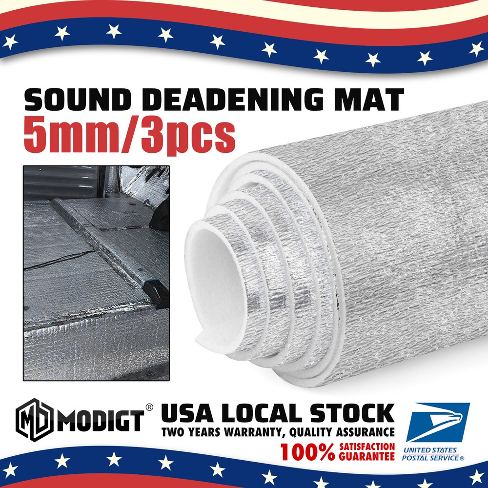 Vehicle Truck Sound Deadener Reflective Insulation Mat Heat Guard 5mm 39