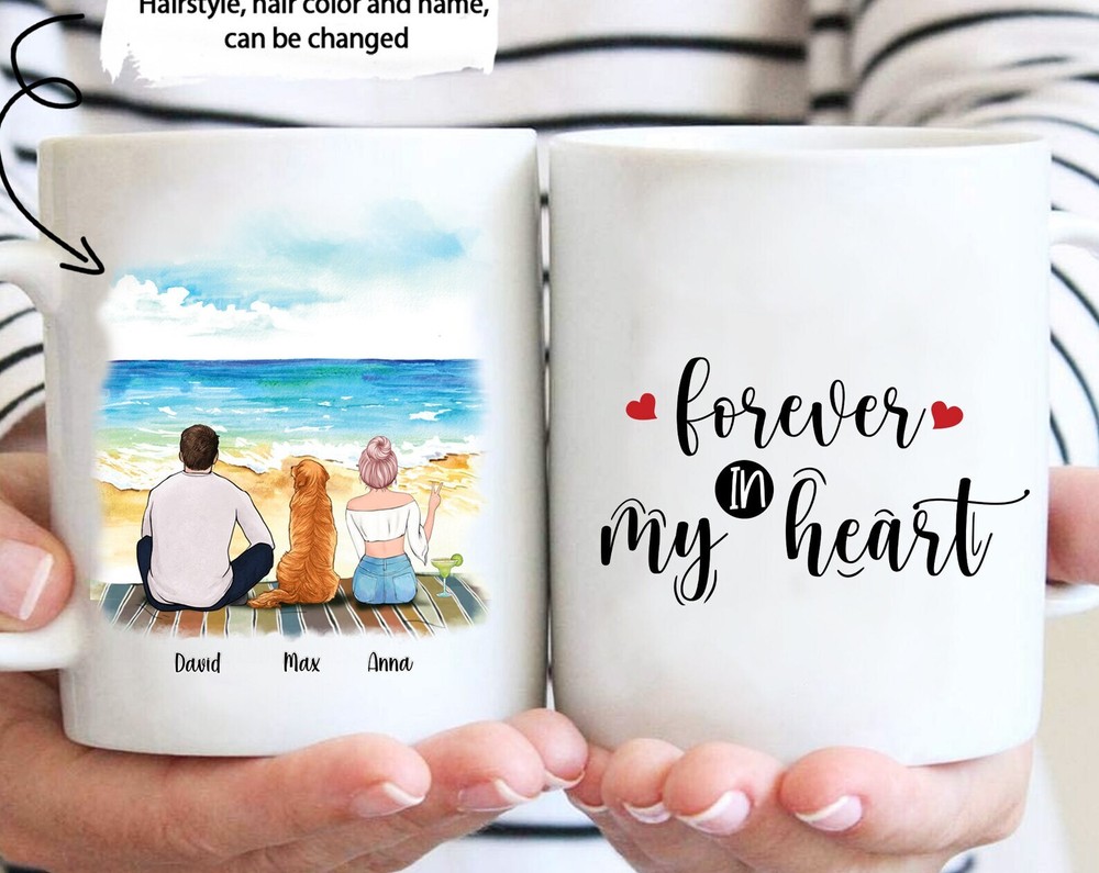 Forever In My Heart Mug Personalized Family Mug Dog Lover Gifts Family Gifts