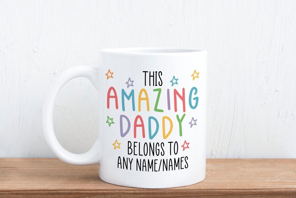 Custom Engraved Daddy Mug - Perfect Gift From Kids