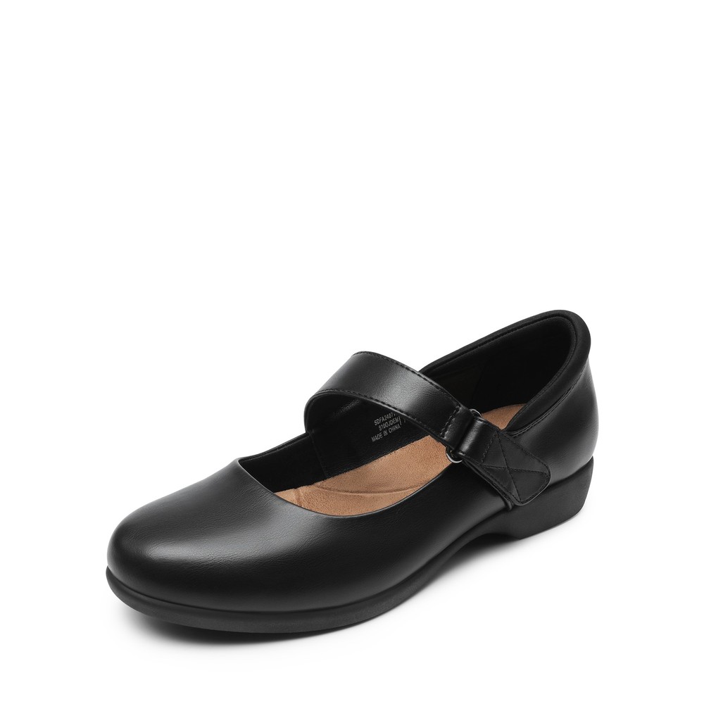 Women Ballet Flat Shoes Round Toe Comfortable Office Mary Jane Dress Shoes