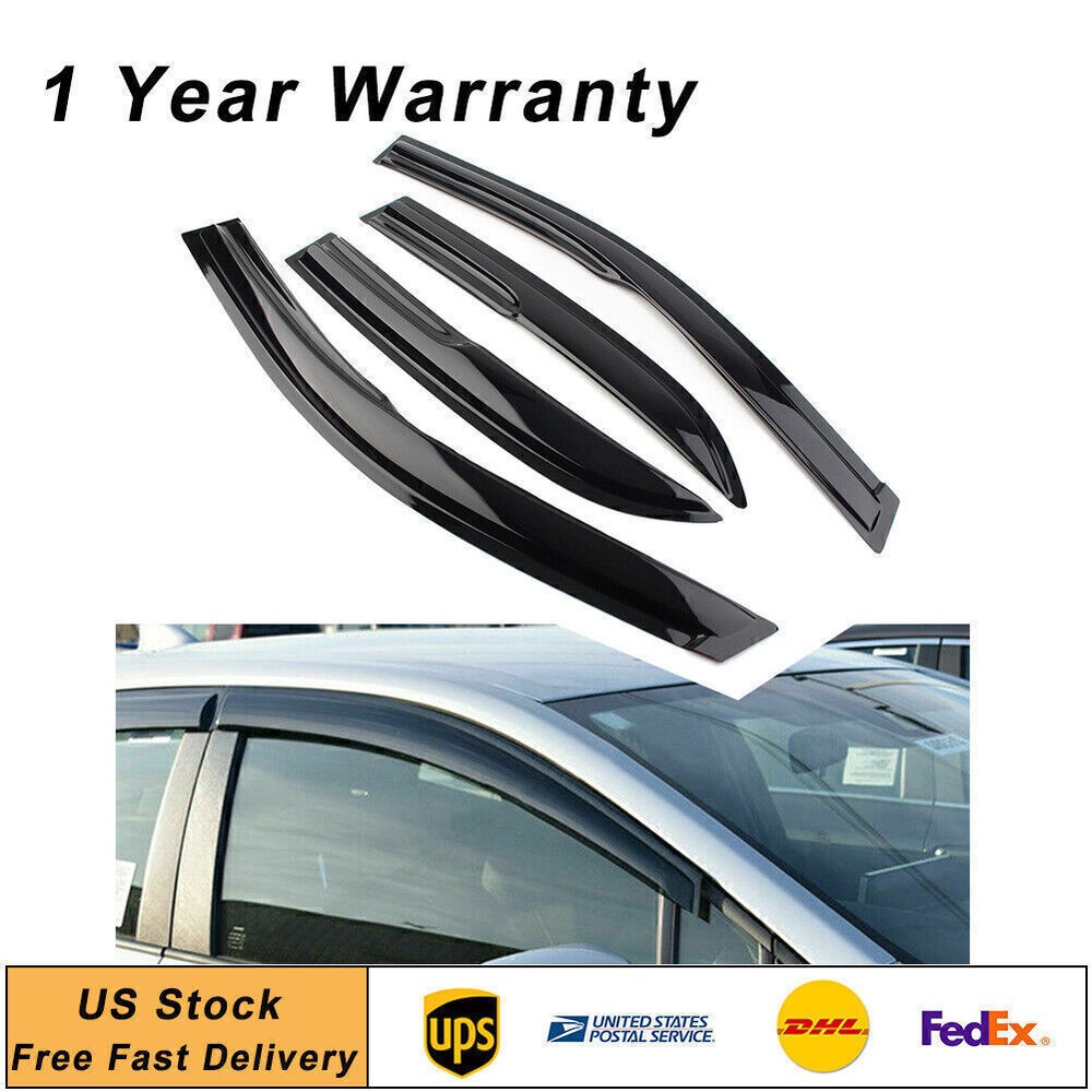 Window Visor Vent Sun Shade Rain Guard Door Visor For Toyota Corolla Seden 07-13