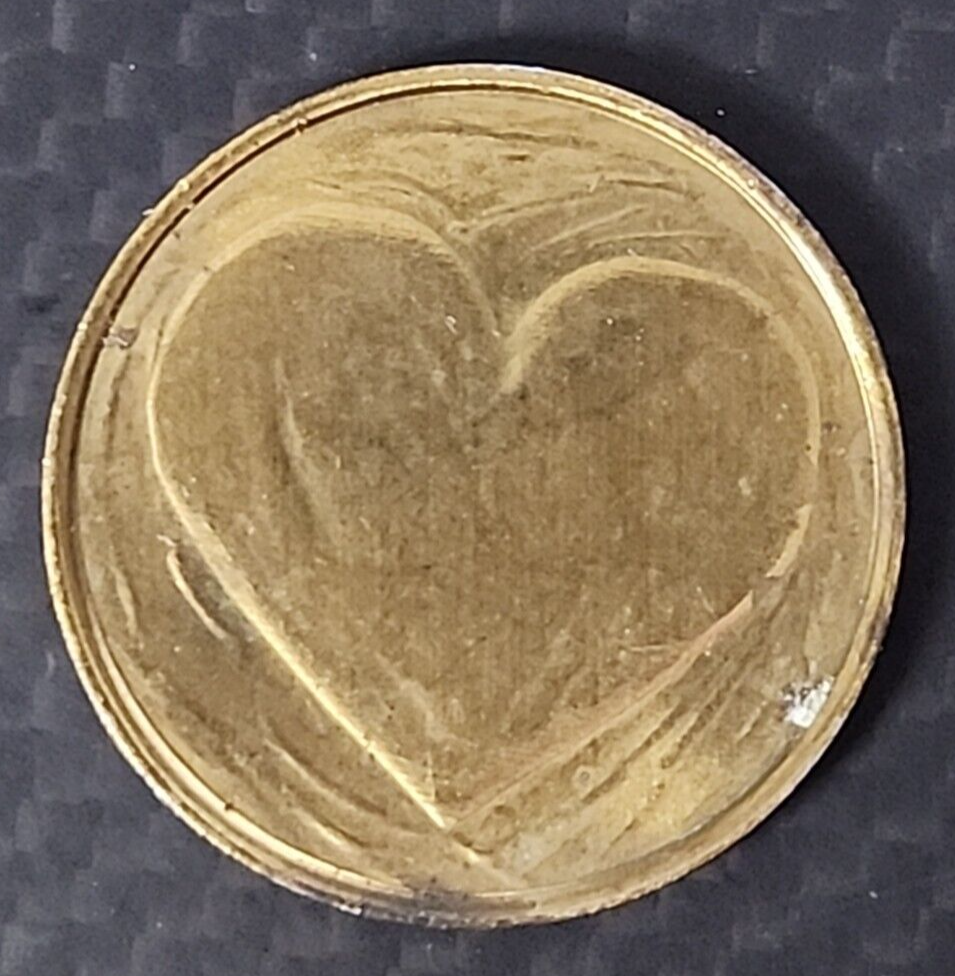 Heat Love Brass Token Coin 1