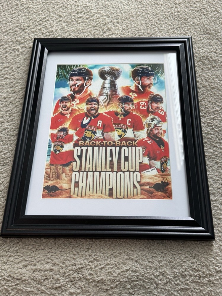 2025 Stanley Cup Champions FLORIDA PANTHERS  8.5x11 Photo FRAMED & MATTED B2B