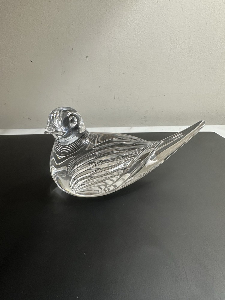 Waterford Solid Cut Crystal Dove Ornament Elegant Gift